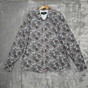 Cody James Shirt Mens XL Floral Paisley Stretch Western Button Up